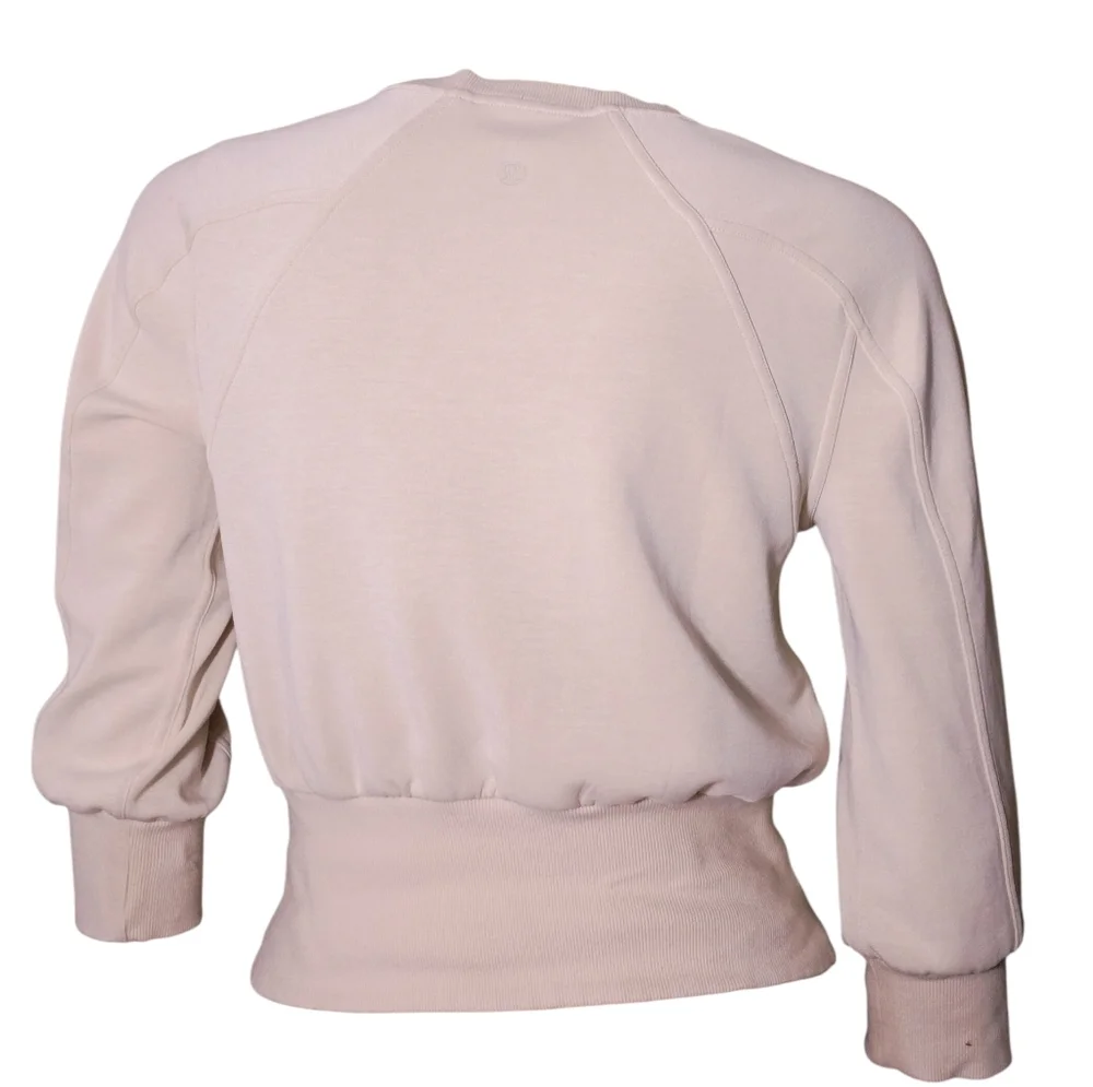 lululemon athletica Cream Cropped Pullover Sweatshirt‎